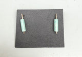 Channel Earrings (metal + stone options)