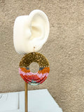 The Organic Circular Fringe Earrings (color options)