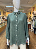 Linen Oversized Button Down Top (color options)
