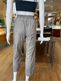 Gray Cotton Flap Pant