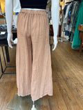 Linen Front Pocket Shirred Pants (color options)