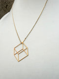 Cube Necklace (metal options)