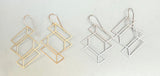 Three Planes Earrings (metal options)