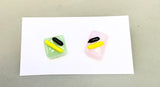 Mismatched Glass Stud Earrings (multiple options)