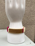Wide Handwoven Raffia + Wire Bracelets (color options)