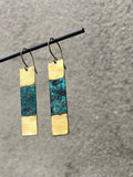 OOAK Patina Bar Earrings (multiple options)