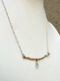 Apatite Aspen Twig Necklace