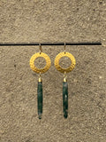 Moss Agate Drop Earrings