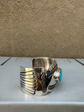 Statement Turquoise Broad Cuff
