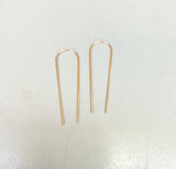 Long Arc Threader Earrings (metal options)