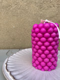 Bubbly Pillar Candle (color options)