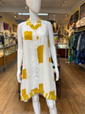 Yellow + White Solah Dress