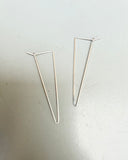 Triangle Hoop Earrings (metal + size options)