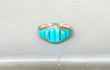 Ribbed Turquoise Ring