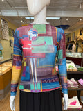 All Around Artsy LS Mesh Top #12