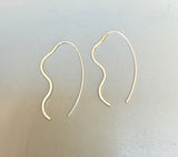 Wavy Threader Earrings (metal options)