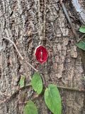 Red Virgin Mary Necklace