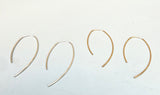 Oval Hook Threader Earrings (metal options)