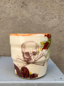 Skull + Crossbones Ceramic Cup