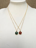 Paint + Moon Necklace