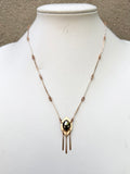 Faceted Pyrite Fringe Necklace