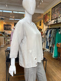 Linen Button Hem Top (color options)
