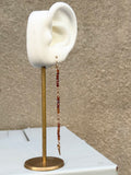 Garnet Spear Earrings