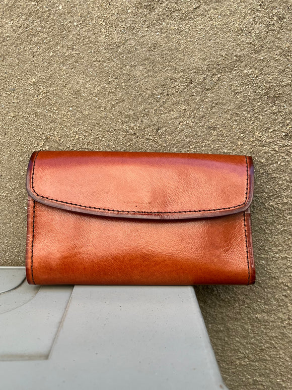 Handmade Leather Fold Over Wallets (color options)