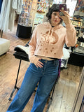 Squirrel Friend Mandy Crop Hoodie