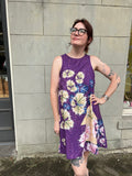 The Violet Golden Cahaba Lilies Art Dress