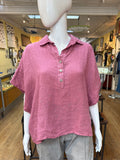 Linen Wide Sleeves Top (color options)