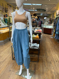Linen Diagonal Tape Accent Pants (color options)