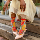 Flower Power Sheer Socks