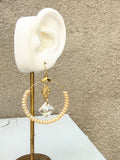 Swarovski Graphic Crystals + Sequin Hoops
