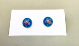 Spring Flowers Glass Stud Earrings (multiple options)