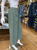 The Linen Button Hem Pants (color options)
