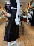 Black Satin Skirt