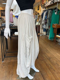 Linen Flowy Maxi Skirt (color options)