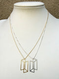 Two Planes Necklace (metal options)