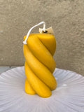 Swirl Pillar Candle (color options)