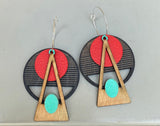 Deco 3-Layer Earrings (color options)