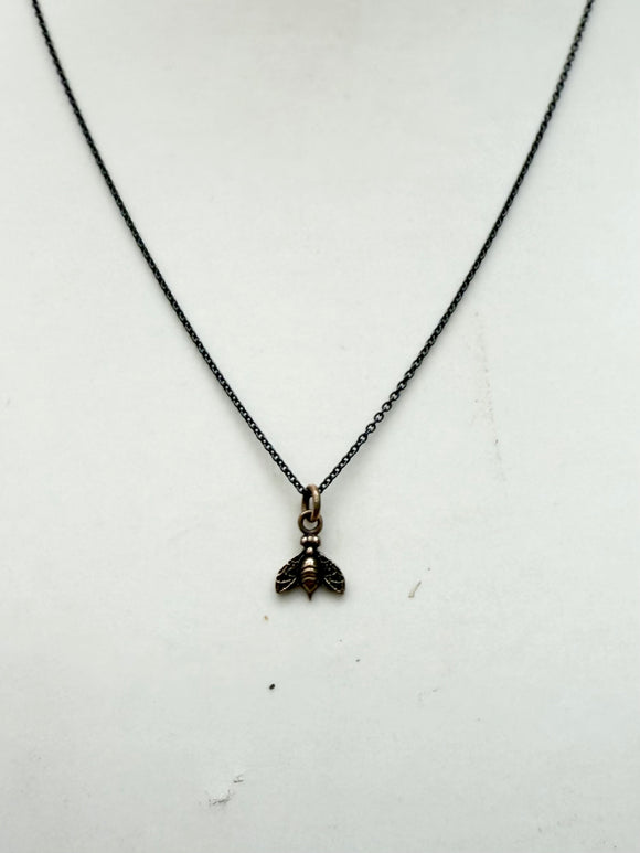 Bee Symbol Charm Necklace (metal options)