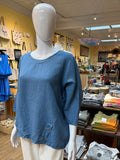 The Linen Button Hem Top (color options)