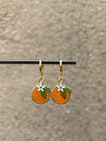 Orange Blossom Huggie Hoops