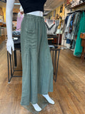 Linen Front Pocket Shirred Pants (color options)