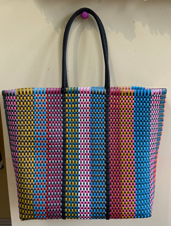 Extra Large Upcycled Plastic Woven Tote