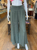 Linen Smock Waist Pants (color options)