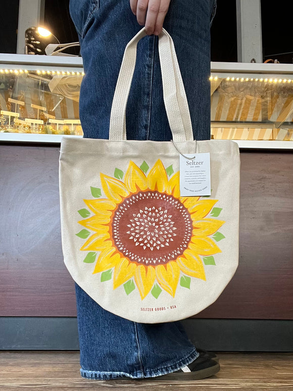 Sunflower Round Tote