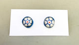 Spring Flowers Glass Stud Earrings (multiple options)