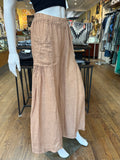 Linen Front Pocket Shirred Pants (color options)